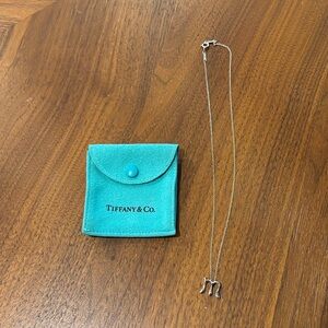 Tiffany & Co. Sterling Silver Small Alphabet Pendant Necklace by Elsa Peretti